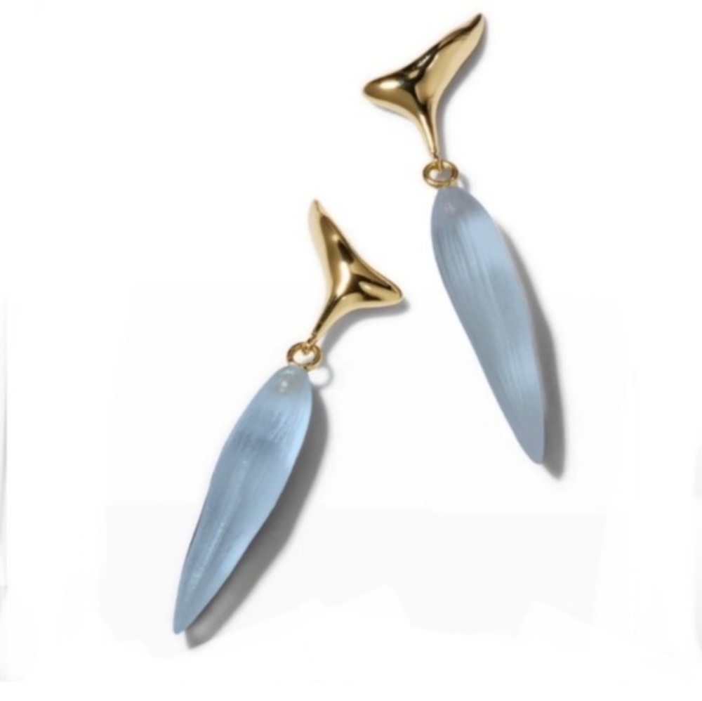 Alexis Bittar Shark Tooth Lucite Earrings